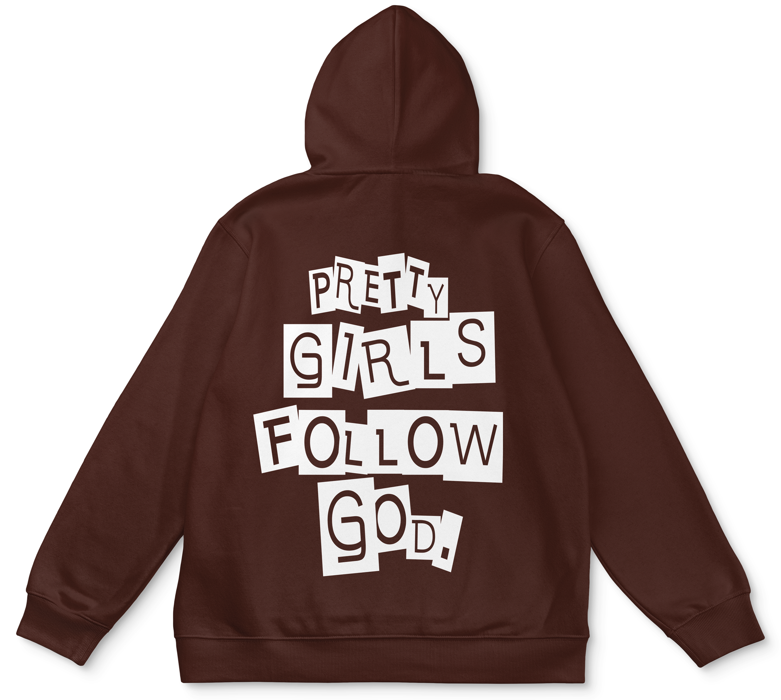 PrettyGirlsFollowGod Chocolate Brown Hoodie – God Following